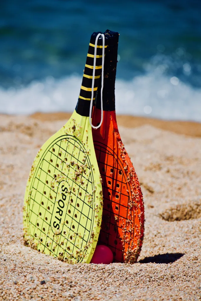 Raquetas y palas para la playa